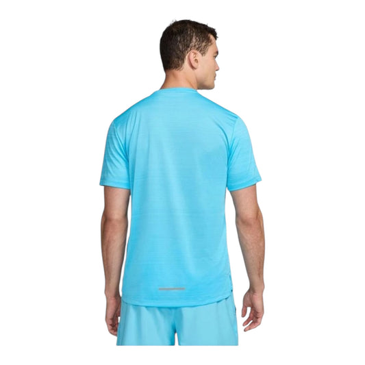 Nike Miler Turquoise Tee Men’s Athletic Top Dri-FIT Breathable Running Gym