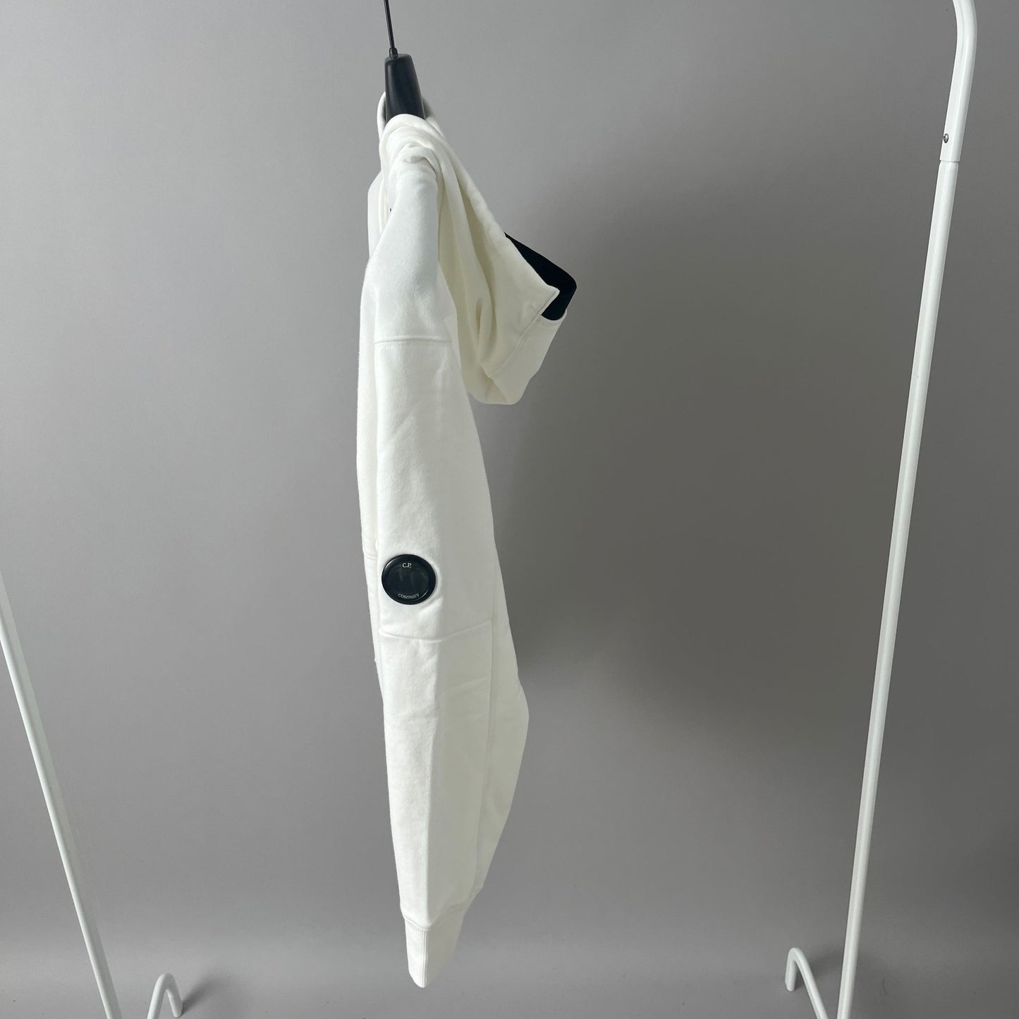 C.P. Company Diagonal Raised Hoodie White