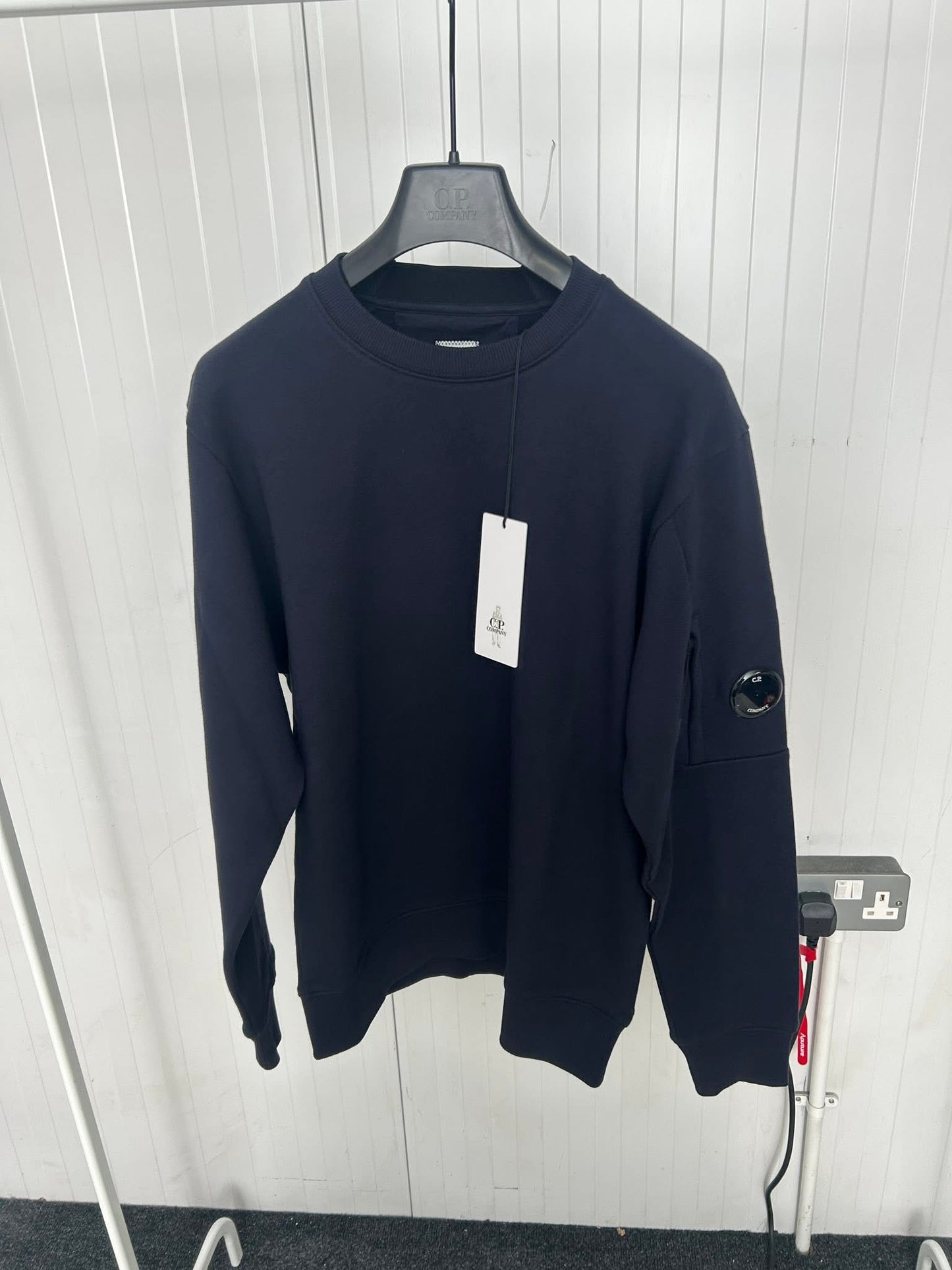 C.P. Company Light Fleece Navy Sweatshirt