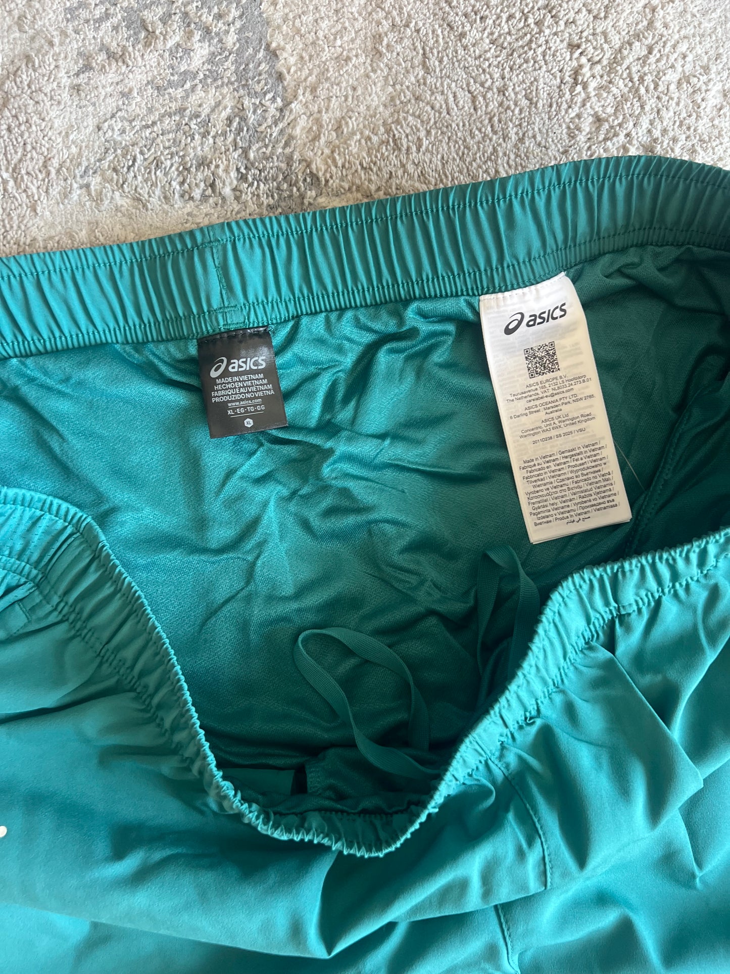 ASICS Teal Running Shorts