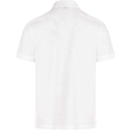 Burberry Branded Circle Logo White Polo Shirt - Style Centre Wholesale