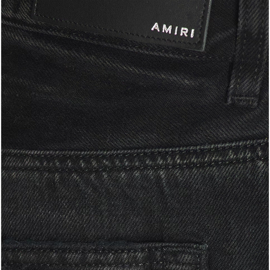 Amiri Stack Straight Fit Faded Black Jeans W30 L32 / 32L