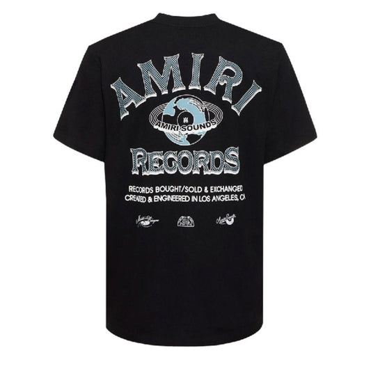 Amiri Global Records Logo Black T-Shirt S