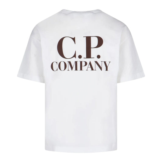 C.P. Company Logo Print White T-Shirt