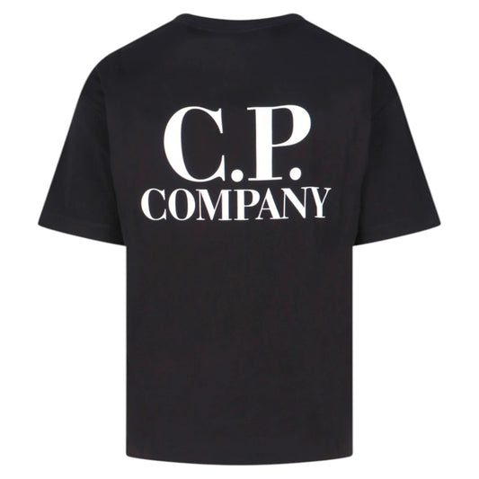 C.P. Company Logo Print Black T-Shirt