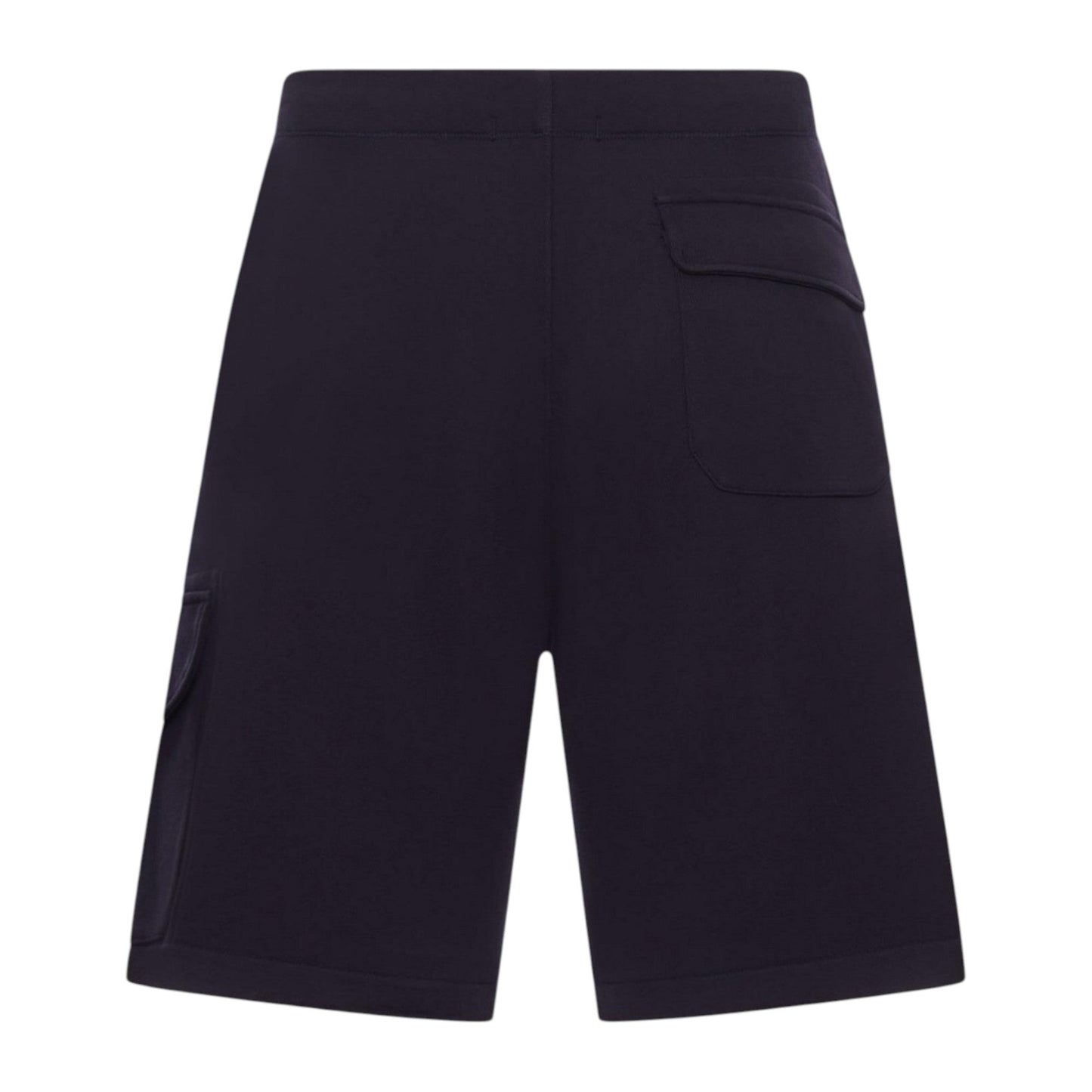 C.P. Company Diagonal Raised Embroidered Logo Navy Shorts