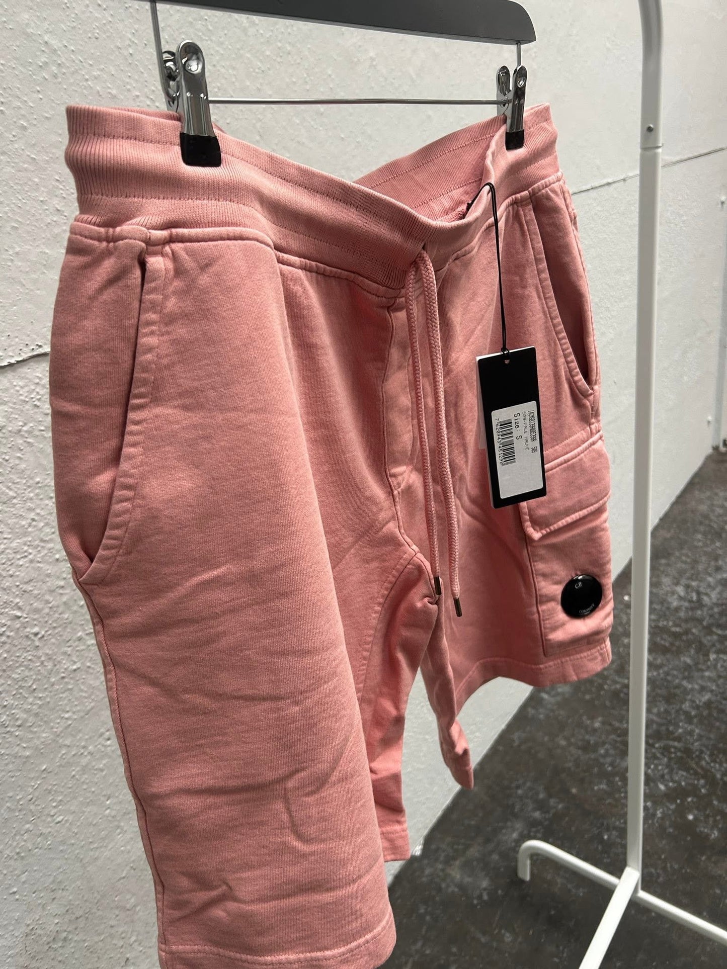 C.P. Company Cotton Misty Rose Lens Shorts