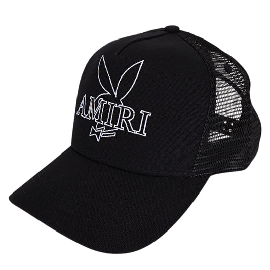 Amiri Playboy Bunny Logo Black Hat - Style Centre Wholesale