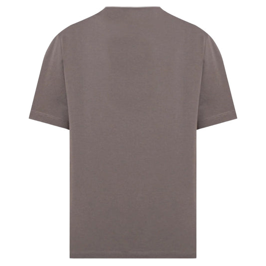 Off-White Paint Mirror Logo Slim Fit Grey T-Shirt XS