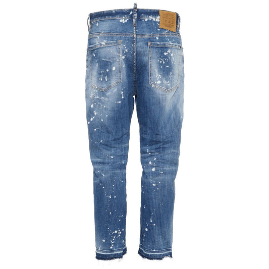 Dsquared2 Medium Sea Salt Wash Bro Jeans Navy Blue W30
