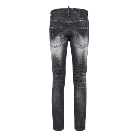 Dsquared2 Black Jet Set Wash Skater Jeans W32