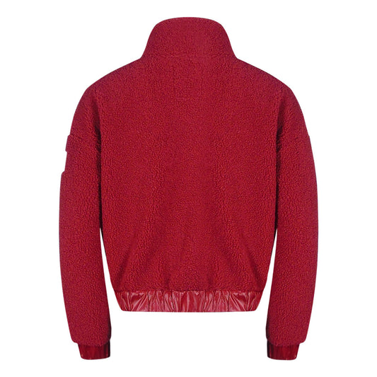 Parajumpers Zip Up Fleece Red Oversized Sweatshirt S