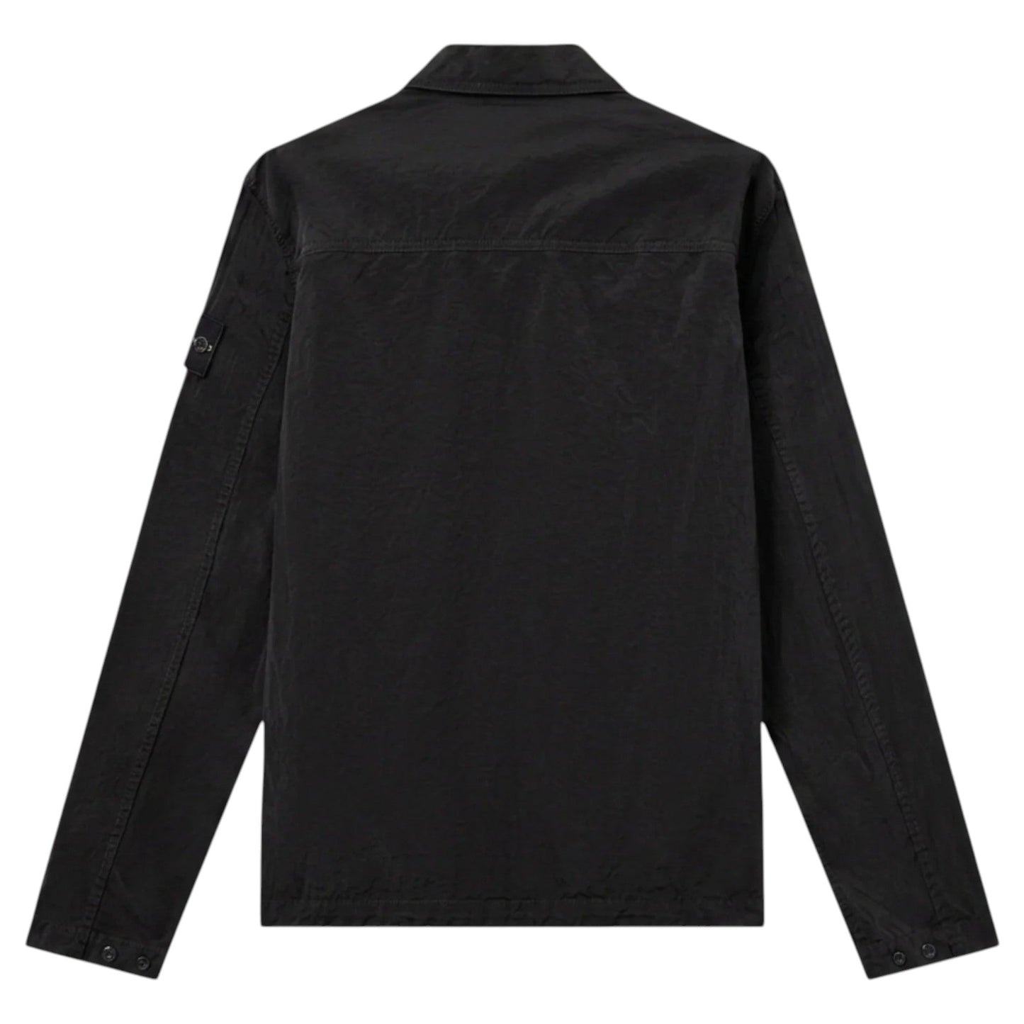 Stone Island Nylon Metal Zip-Up Black OVershirt