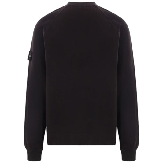Stone Island Ghost Fleece Black Sweatshirt
