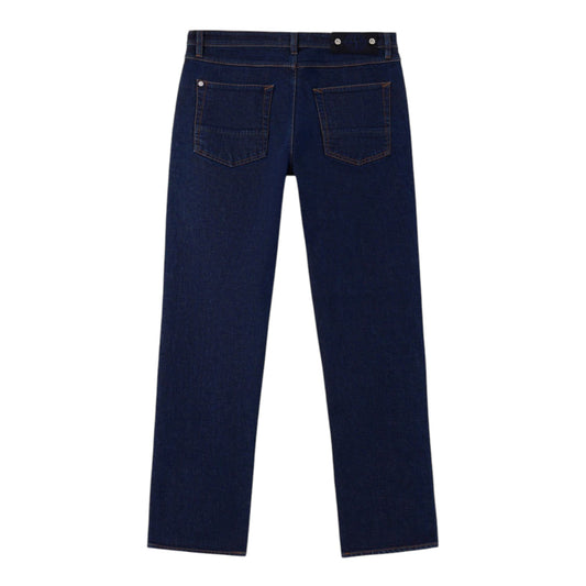 Stone Island Indigo Denim-Rinsed Navy Blue Regular Jeans