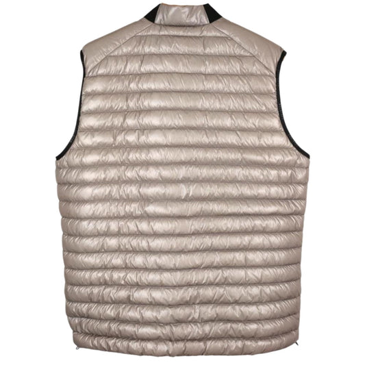Belstaff Airframe Beige Shiny Gilet Down Filled Jacket - Style Centre Wholesale