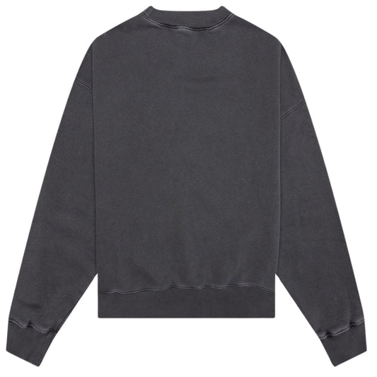 Palm Angels Gd Curved Logo Washed Black Sweater - Style Centre Wholesale