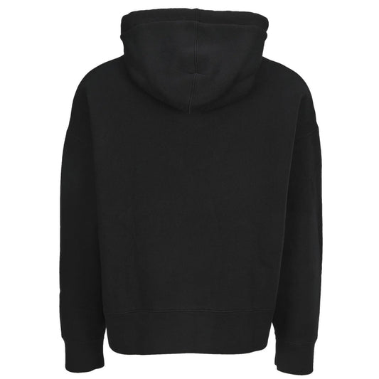 Palm Angels Embroidered Stars Logo Black Hoodie - Style Centre Wholesale