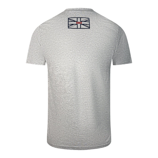 Aquascutum Script Logo Grey T Shirt