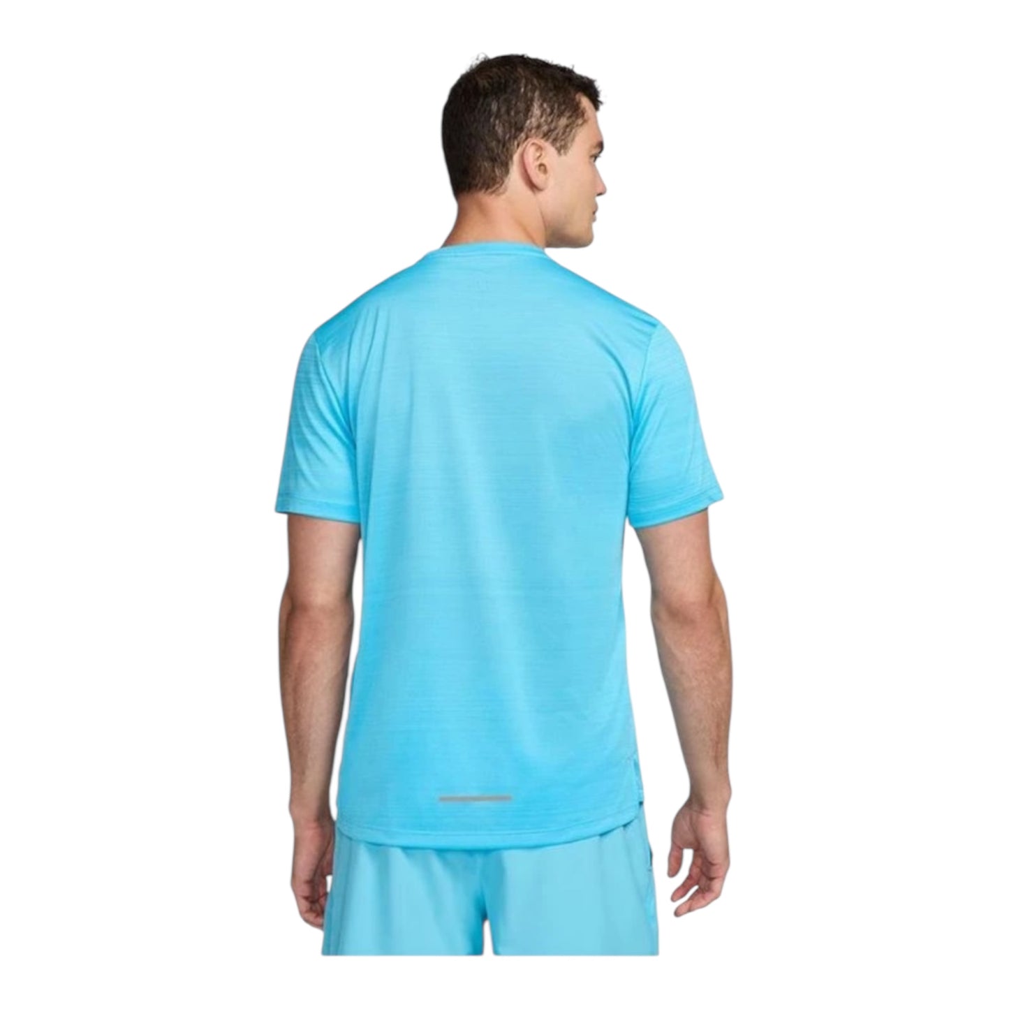Nike Miler Turquoise Tee Men’s Athletic Top Dri-FIT Breathable Running Gym
