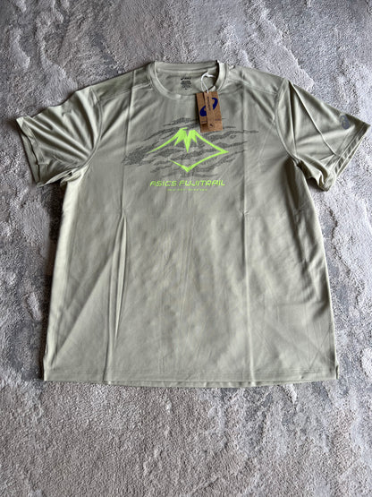 Asics Fujitrail Logo Short Sleeve T-Shirt Khaki