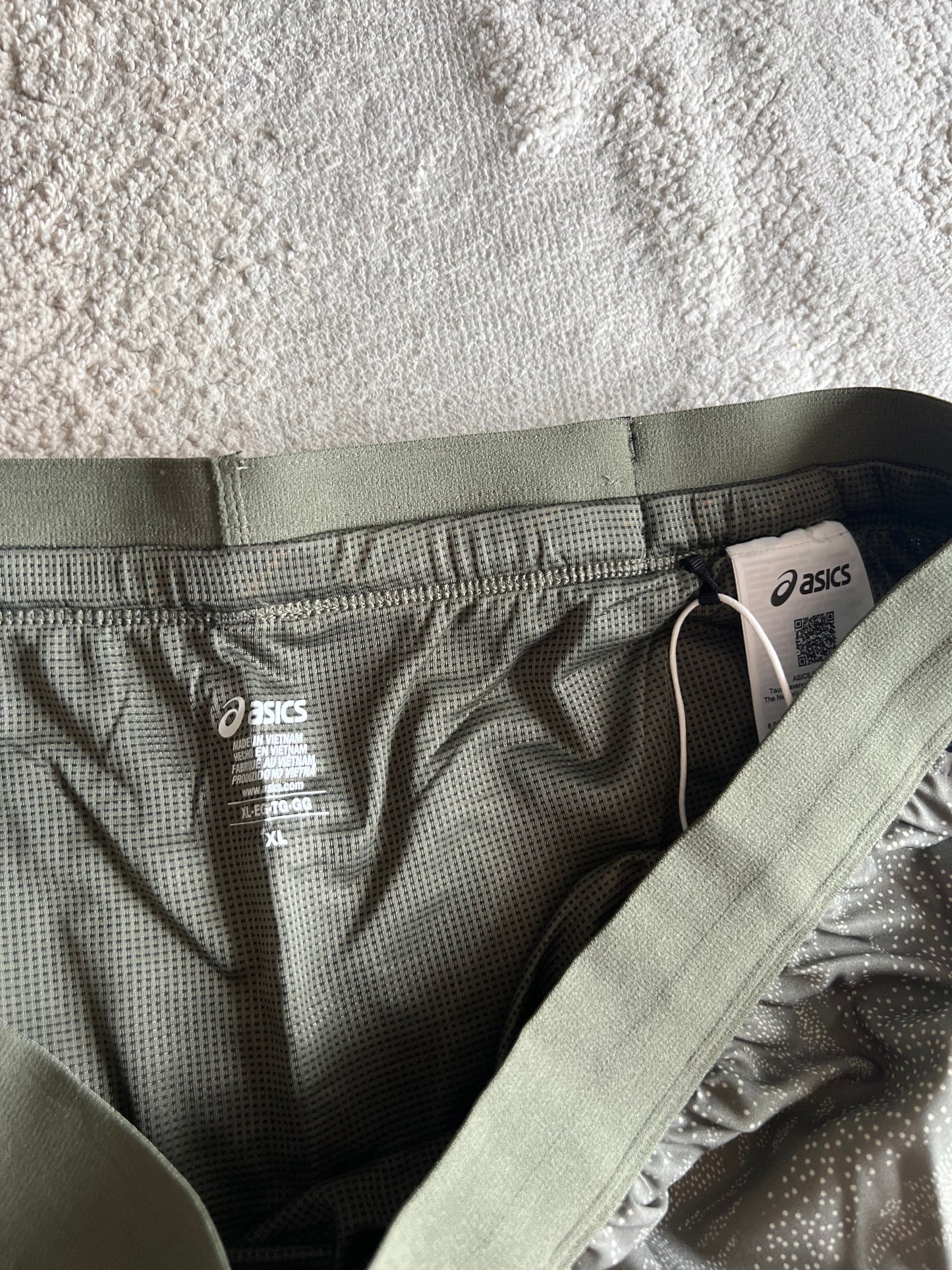 Asics Fujitrail All Over Print 5inch Shorts Khaki