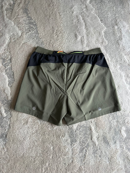 Asics Fujitrail All Over Print 5inch Shorts Khaki