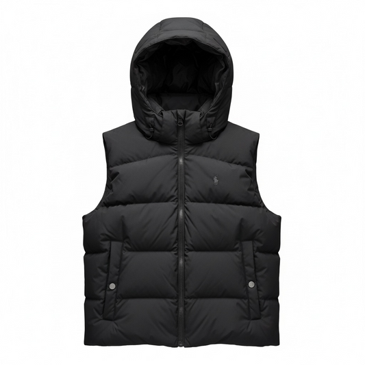 Ralph Lauren Hooded Gilet Black