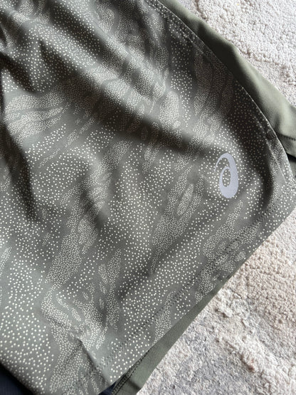 Asics Fujitrail All Over Print 5inch Shorts Khaki