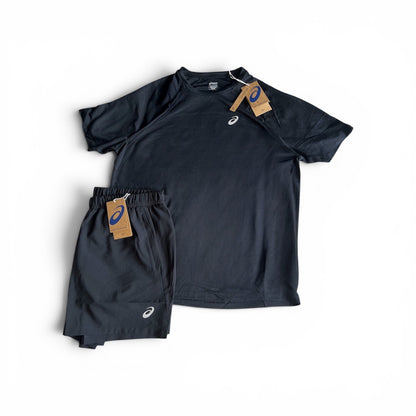 Asics Black Sport Run Set