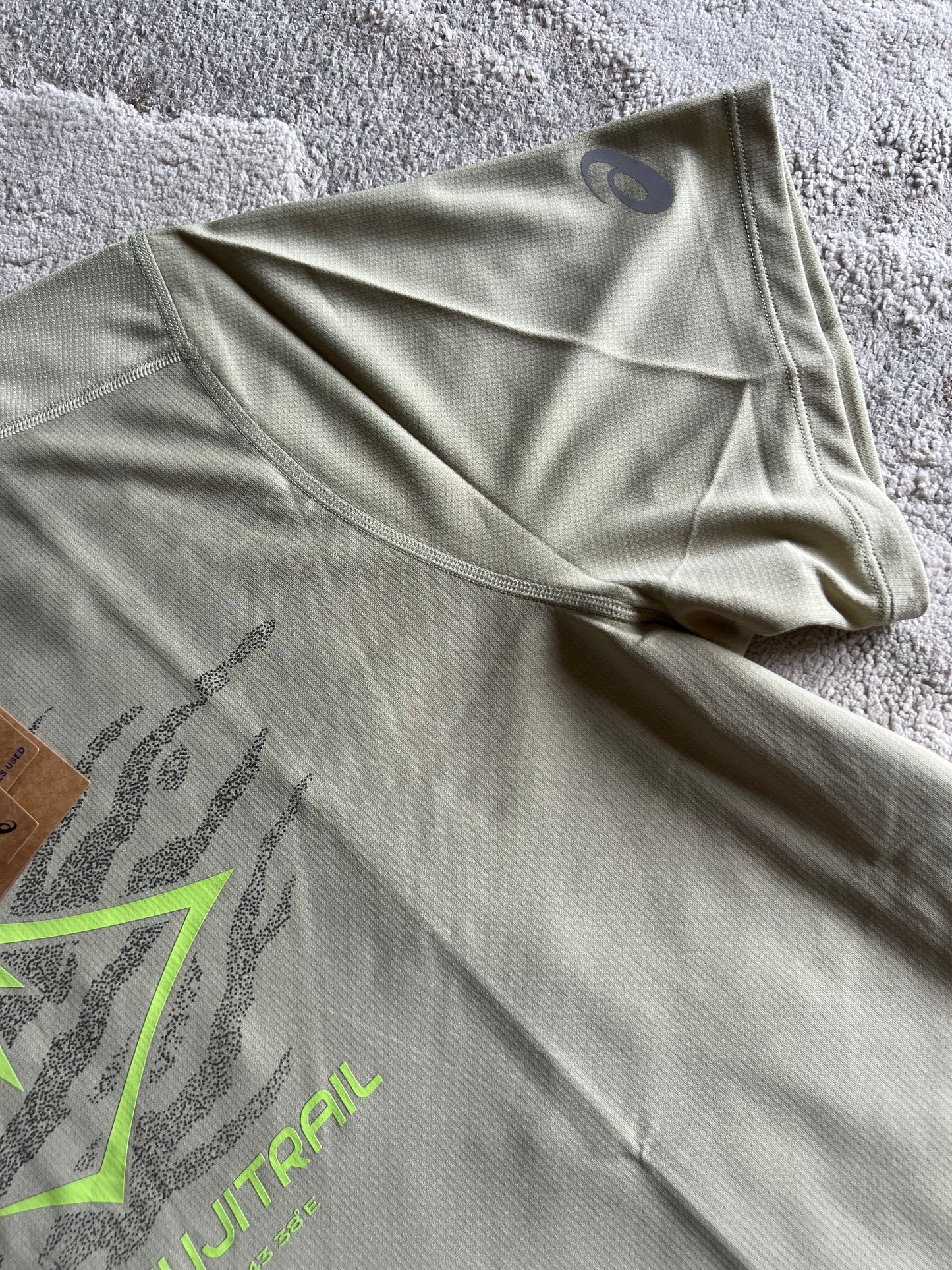 Asics Fujitrail Logo Short Sleeve T-Shirt Khaki