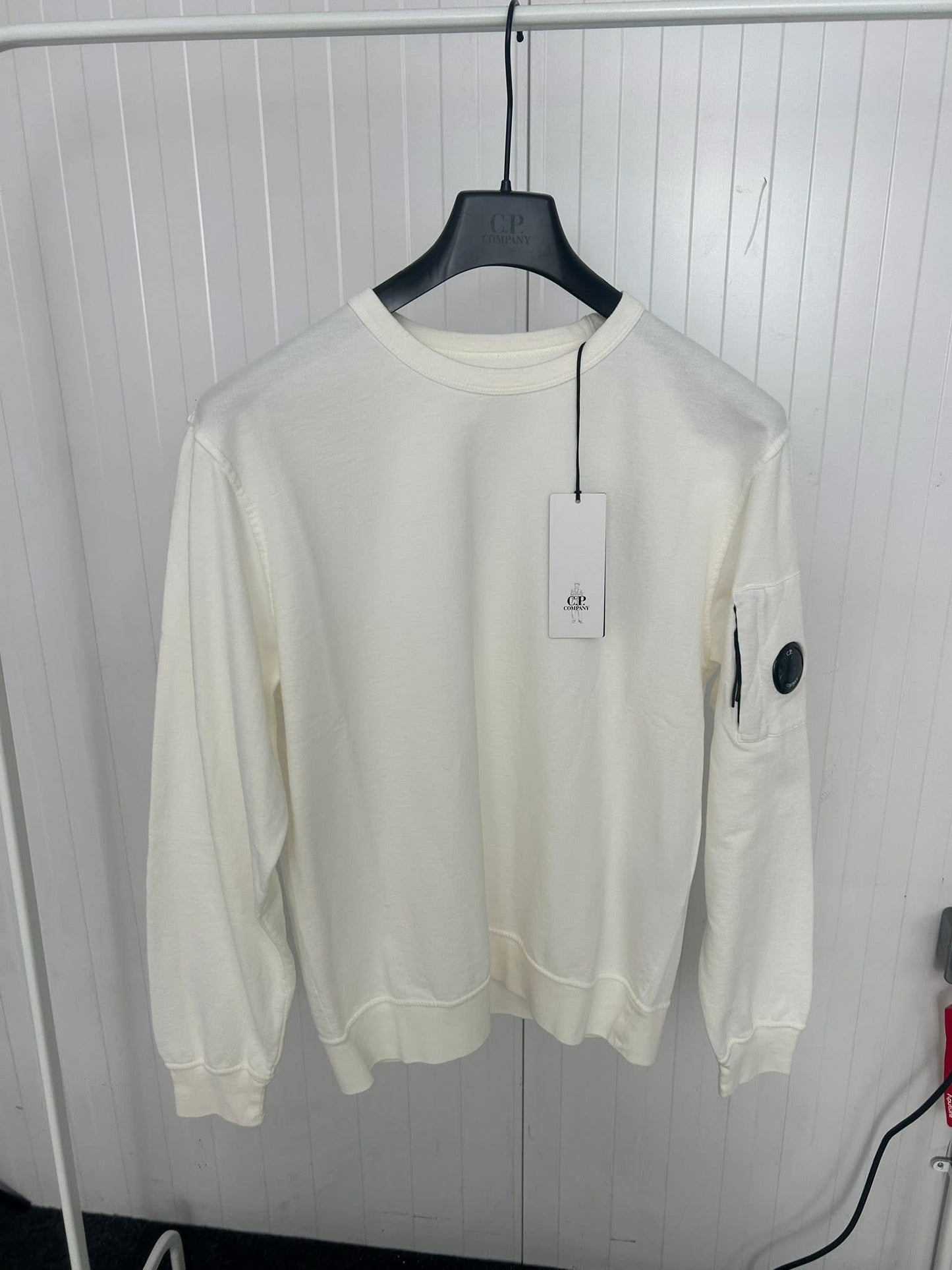 C.P. Company White Lens Sweatshirt