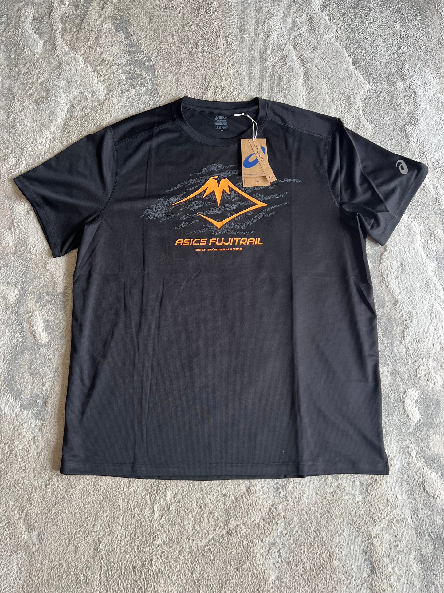 Asics Fujitrail Logo Short Sleeve T-Shirt Black