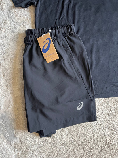Asics Black Sport Run Set