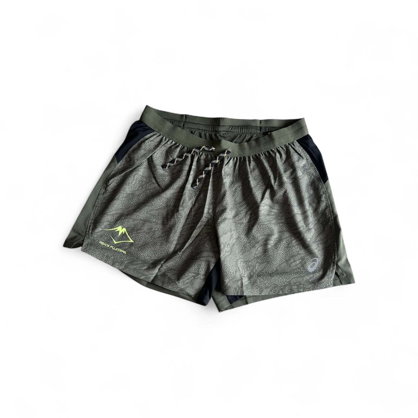 Asics Fujitrail All Over Print 5inch Shorts Khaki