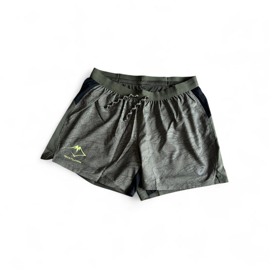 Asics Fujitrail All Over Print 5inch Shorts Khaki