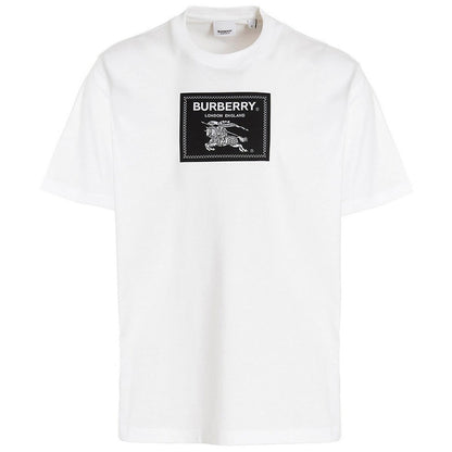 Burberry Box Logo White T Shirt - Style Centre Wholesale