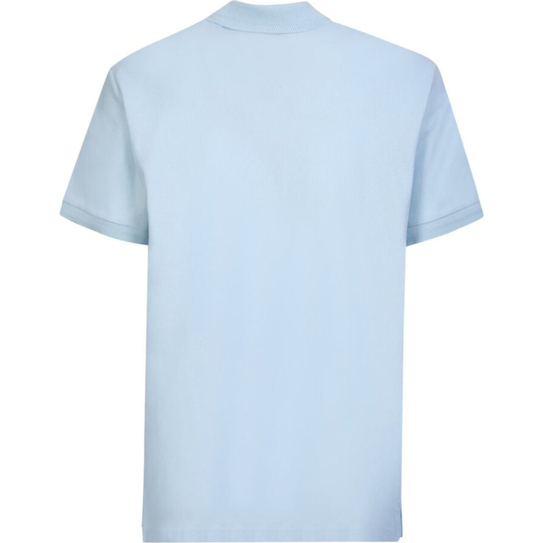 Burberry Branded Circle Logo Sky Blue Polo Shirt - Style Centre Wholesale
