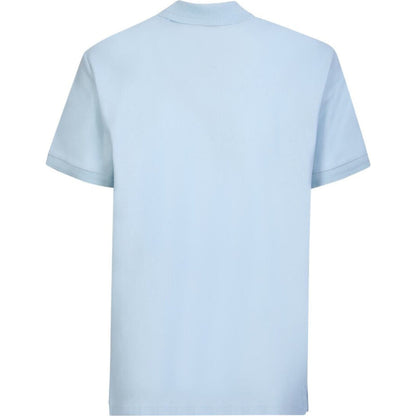 Burberry Branded Circle Logo Sky Blue Polo Shirt - Style Centre Wholesale
