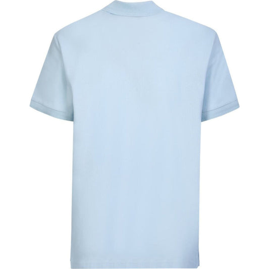 Burberry Branded Circle Logo Sky Blue Polo Shirt - Style Centre Wholesale