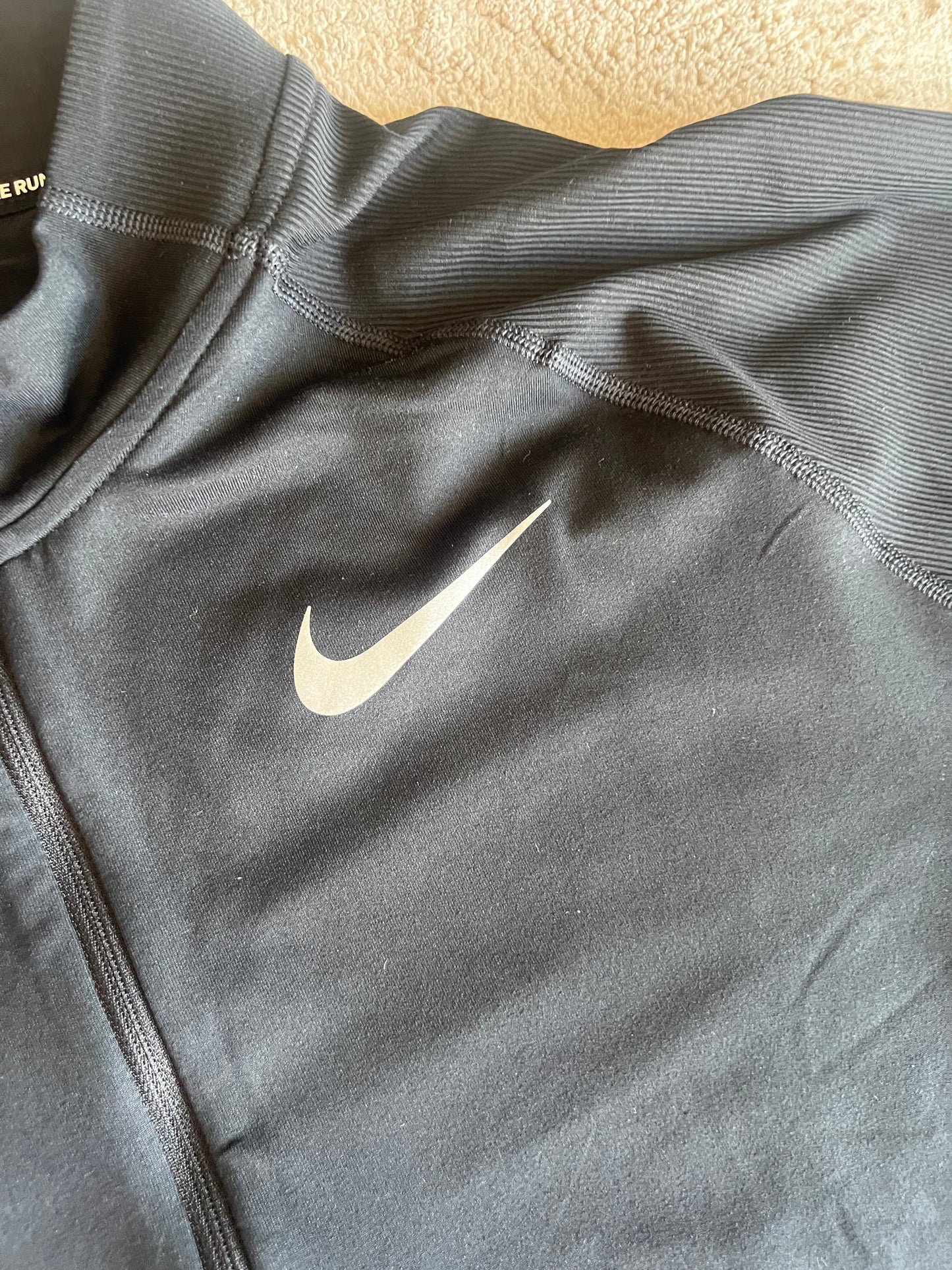 Nike Black Dri-Fit Long Sleeve Half-Zip Running Top