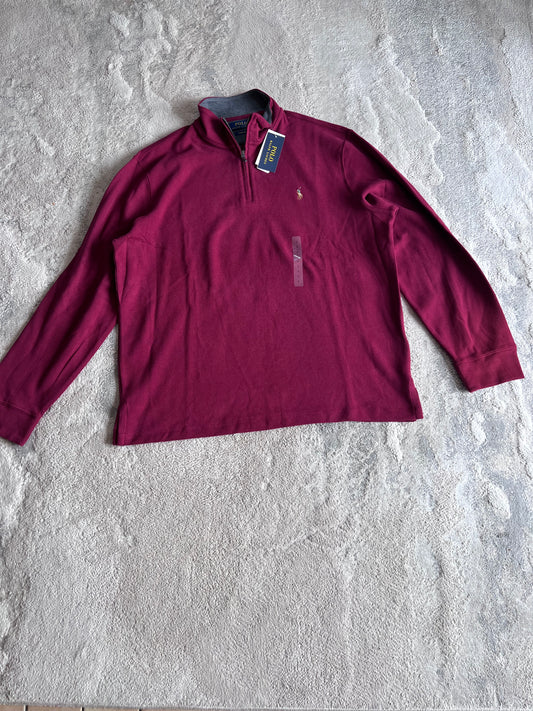 Ralph Lauren Burgundy Half Zip