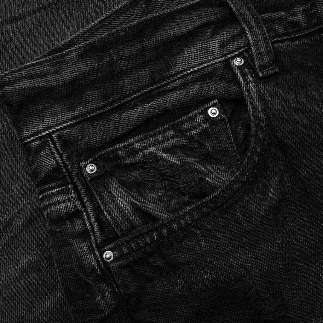 Amiri Stack Straight Fit Faded Black Jeans W30 L32 / 32L