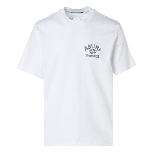Amiri Global Records Logo White T-Shirt M