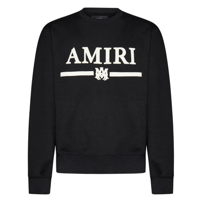 Amiri MA Bar Appique Logo Black Sweatshirt XS