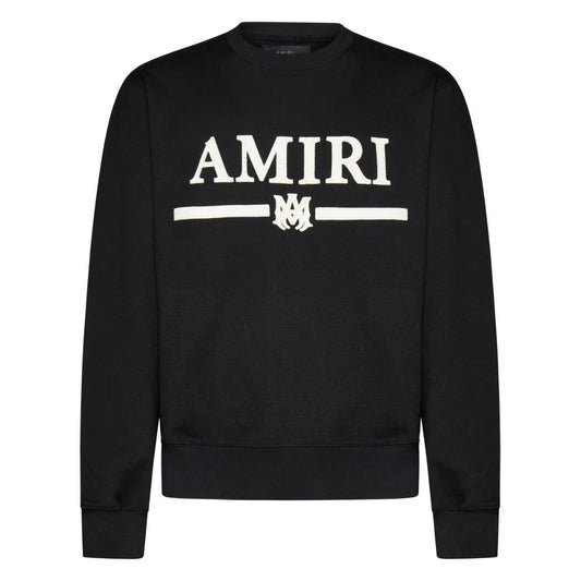 Amiri MA Bar Appique Logo Black Sweatshirt XS