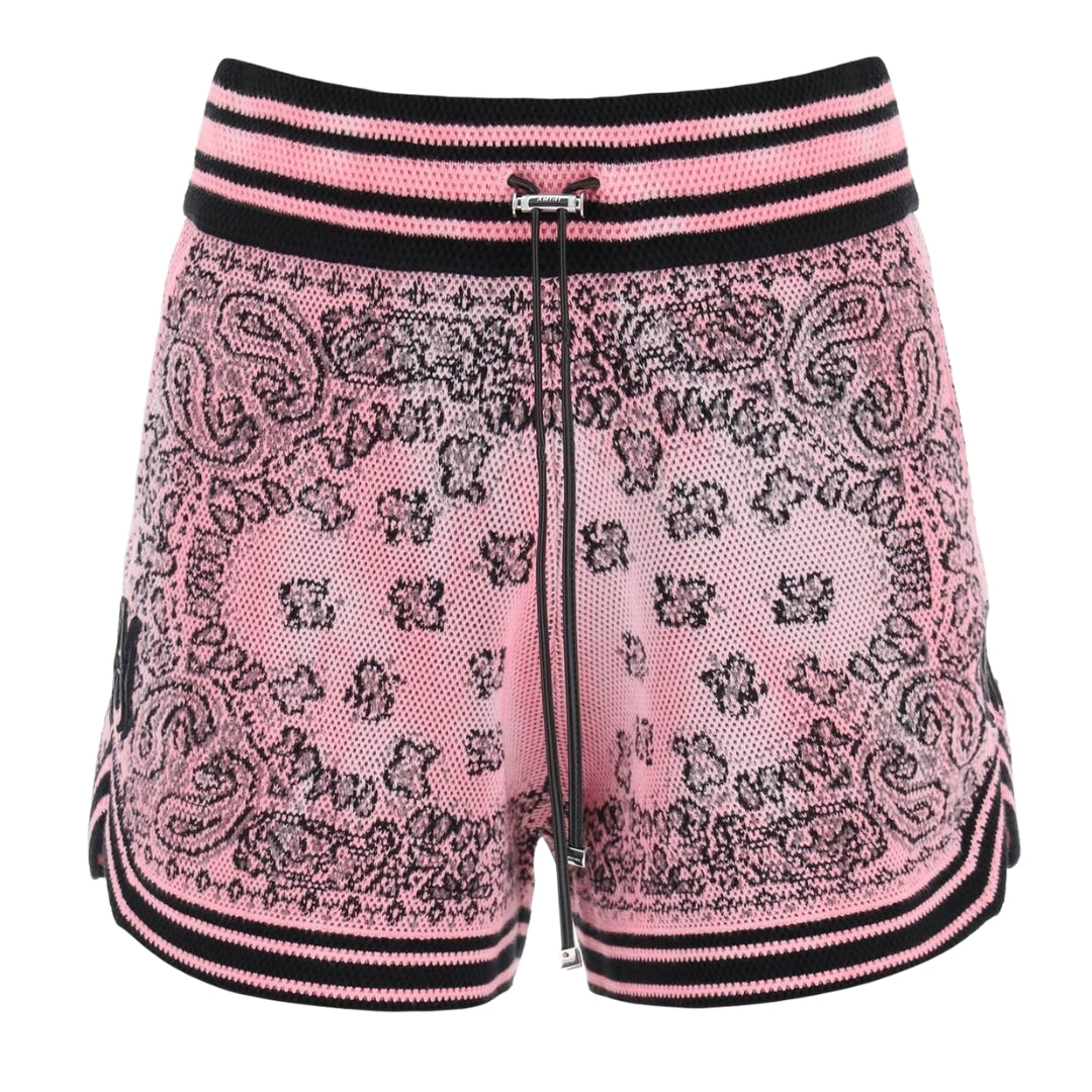 Amiri Bandana Basketball Short Pink SS23WKB004-651-M SS23WKB004-651 Pink Knitwear Womens M