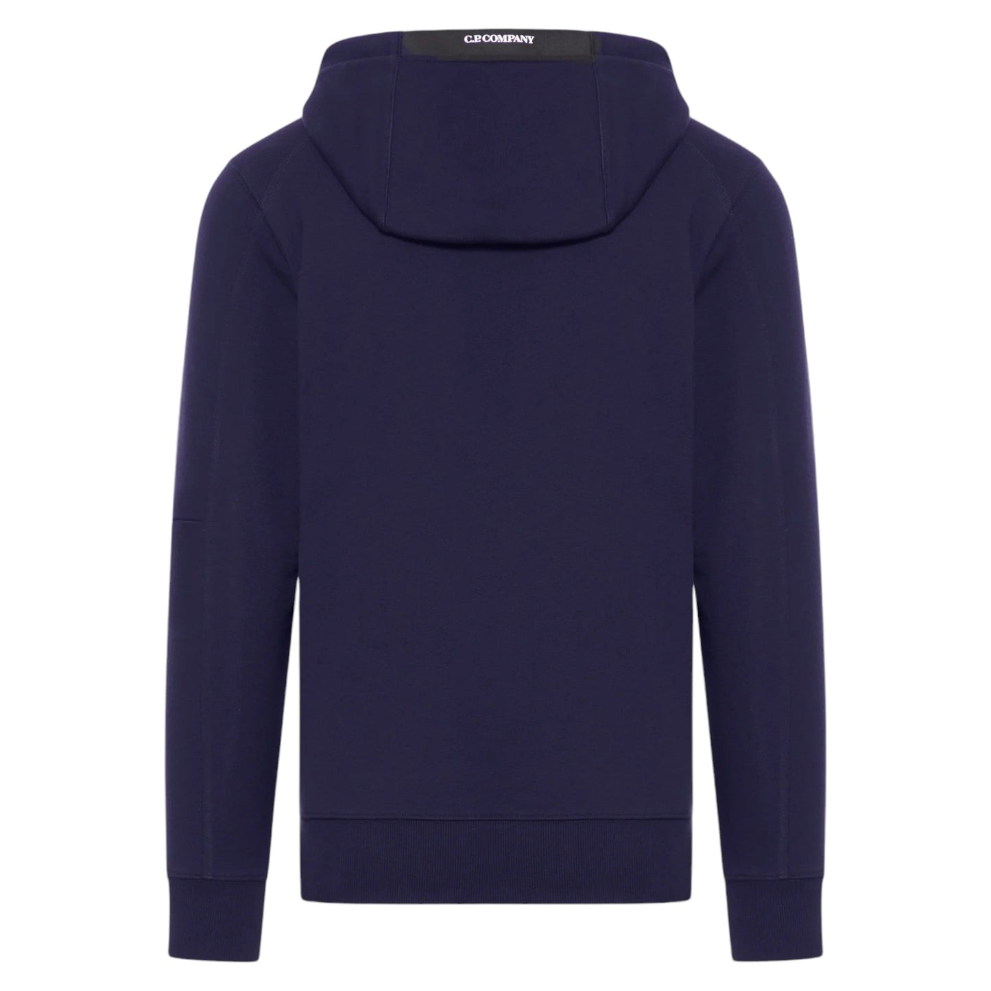 C.P. Company Diagonal Raised Fleece Navy Hoodie