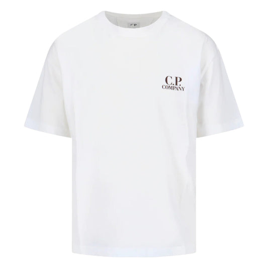 C.P. Company Logo Print White T-Shirt