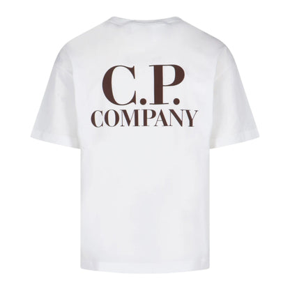 C.P. Company Logo Print White T-Shirt